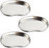 Dental Tray - Prgislew 3 Pack Kidney Trays Stainless Steel Tray Medium Emesis Basin Reusable Metal Kidney Dish for Dental Piercing Lab Instrument ...