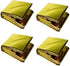GALAXYLENSE 4 Packs Mylar Thermal Blanket for Survival Emergency First Aid Kits Army Outdoors Hiking Camping Bug Out Trauma Desert All Weather Con...