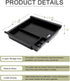 JDMCAR Center Console Organizer Tray Compatible with Toyota Tacoma Accessories 2016-2022 2023, Armrest Insert Container ABS Material Secondary Sto...