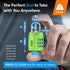 Forge TSA Luggage Combination Lock - Open Alert Indicator, Easy Read Dials, Alloy Body- Ideal for Travel, Lockers, Bags (Green 2Pk)...
