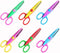 AKOAK 5" 6 Pcs/Set Children Kids Paper Craft Scissors 6 Cutting Patterns Curved Edges DIY Decorative Scissor for Scrapbook Album Photos...