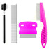 4 Pcs Pet Grooming Kit for Small Long and Short Haired Dog Cat and Puppy, Flea Comb For Dogs and Cats Pet Lice Comb, Tear Stain Remover Comb,with ...