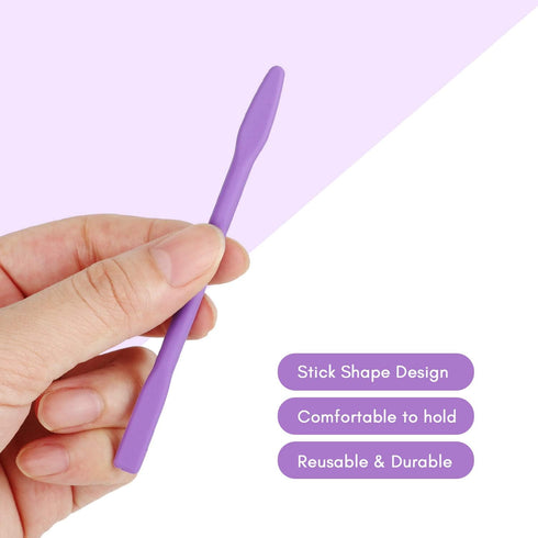 Gartful 6pcs Silicone Resin Stir Sticks, Reusable Silicone Stirring Rods, Epoxy Stir Sticks Craft Tools for Mixing Resin, Paint, Liquid, Making Gl...