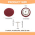 BENECREAT 32Pcs 8 Colors Cloth Covered with Metal Shank Round Buttons 17mm/0.67Inch Cloth Covered Baseball Cap Button Top Replacement for Hats Rep...