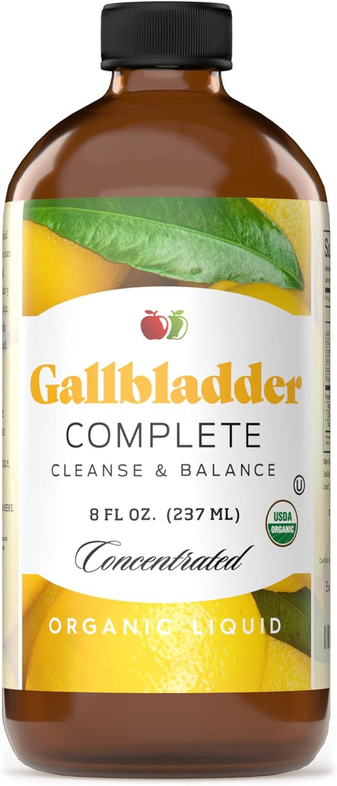 Gallbladder Complete 8oz Organic Liquid Concentrate - Digestive Vinegar Bitters Supplement...