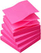 Sticky Notes 3x3 Pop Up Self-Stick Notes Pads with Bright Colors, Easy to Post for Office, Shool, Home, 4 Pads/Pack, 90 Sheets/Pad (Rose Red)...