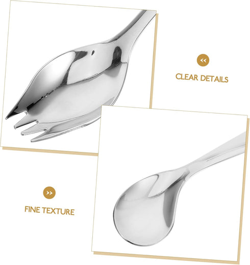 Hemoton 1 Set Elderly Tableware Handicapped Fork Spoon Angled Grip Spoon Hand Spoon Disability People Silverware Elderly Aid Utensils Scoop Cutler...