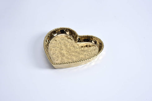 Pampa Bay Love is in the Air Medium Heart Dish (1, Gold)...