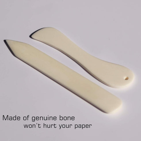 VENCINK Genuine Bone Folder Paper Creaser Set Folding Scoring Burnishing Crafting Scrapbooking Tools for Bookbinding, Paper and Leather Crafts, Or...
