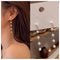 Boho Pearl Drop Dangle Earring Gold Long Tassel Pearl Earrings Tiny Pearl Chain Earrings Vintage Earrings Jewelry for Women and Girls (Gold)...