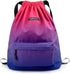Gym Drawstring Backpack Water Resistant String Bag Nylon Cinch Sport Bag Sackpack...