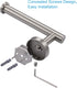 Toilet Paper Holder SUS304 Stainless Steel Round Size Brushed Nickel 2 Pack...