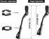 Bike Kickstand Adjustable Non-Slip rear side bicycle kick stand Aluminum Alloy Universal Stand Bicycle Accessories for 24" to 29" Bike Stand Black...