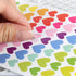 18 Sheets 1512 Pcs Colorful Heart Shape Self Adhesive Stickers, for Scrapbooking and Kid DIY Arts Crafts (Hearts, 18 Sheets)...