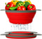 Ultimate Kitchen Strainers Set of 2 - Collapsible Silicone Colanders For Easy Storage by Comfify - Use with Pasta & Veggies or as a Fruit or Berry...