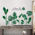 RW-1001 Removeable 3D Green Plants Wall Stickers DIY Fresh Leaf Home Wall Decoration Art Decor Wall Decal Peel and Stick Murals for Girls Kids Bab...