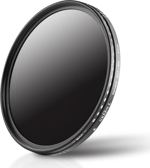 82mm Variable ND Filter, Ultra Slim ND2 to ND400 (1-9 Stops) Adjustable Neutral Density Filter for Camera Lens...