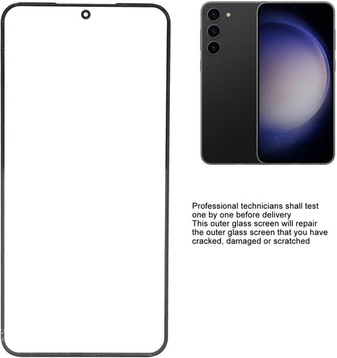 Original Screen Lens Glass Replacement Kit for Original S23, Front Outer Lens Glass Screen Replacement Repair Kit for......