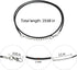 50 Pcs Black Waxed Necklace Cord 2MM Waxed Leather Cord Rope with a Lobster Claw Clasp Necklace Cord Bulk for Jewelry Making Bracelet Chain Neckla...