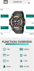 KXAITO Men's Analog Sports Watch Military Watch Outdoor LED Stopwatch Digital Electronic Large Dual Display Waterproof Tactical Army Wrist Watches...