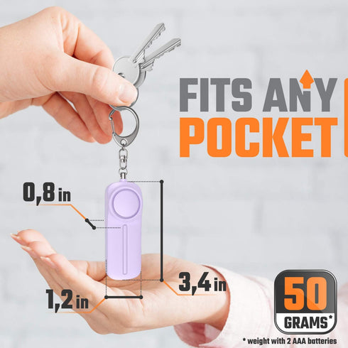 Self Defense Safesound Personal Alarm Keychain – 130 dB Siren Safety Protection Device with LED Light – Emergency Security Alert Key Chain Whistle...