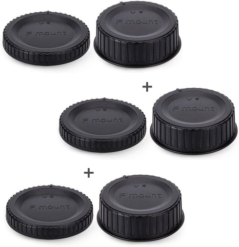Rear Lens Cap & Body Cap Cover for Nikon F Mount Camera D3500 D3400 D3300 D3200 D3100 D3000 D7500 D7200 D7100 D5600 D5500 D5300 D5200 D5100 D5000 ...