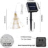 200 LED Solar Starburst Light, Outdoor Chandelier Lights, 2 Pack Garden Firework Lights, 8 Modes Hanging Decorative Christmas Lights for Garden Pa...