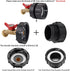 275-330 Gallon IBC Tote Tank Adapter 2" Fine Thread - 1/2" Male NPT Inlet × 3/4" Male GHT Outlet, Brass hose Faucet Garden Hose Connector...