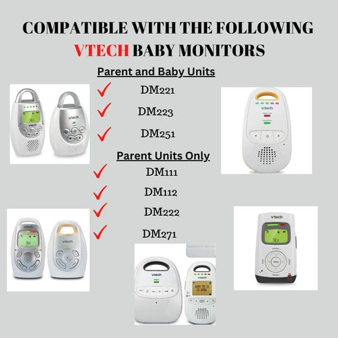 6 Volt Power Supply | Power Adapter Compatible with VTech DM221 DM221-2 DM223 DM251 Parent & Baby Units, DM111 DM112 DM222 DM271 Parent Units only...