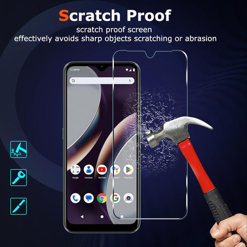 ?2 PACK? BLU G63 Screen Protector with 9H Hardness Anti-Scratch Bubble Free Easy Installation Tempered Glass Screen Film...
