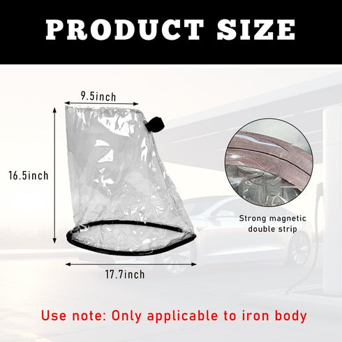 EV Charger Plug Port Cover, Waterproof Magnetic Electric Car Charging Cover for All-Weather Protection, Outdoor Charging Block Rain Sun UV Snow Du...
