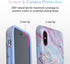 VELVET CAVIAR for iPhone X Case and iPhone Xs Case Cute (Marble Pink Blue Iridescent Holographic)...