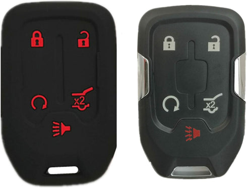 KAWIHEN Keyless Entry Remote Key Fob Shell Cover Compatible with 2017 2018 2019 2020 2021 Silverado Suburban Tahoe GMC Acadia Sierra Terrain Yukon...