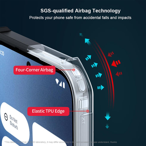 for Nothing Phone 2A Transparent Case Ultra-Thin Cover Soft TPU Bumper + Acrylic Clear Back Military Grade Airbags Shookproof Drop Protection for ...