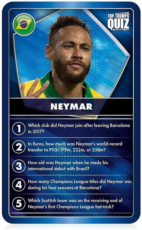 Top Trumps Soccer Trivia Game: Quiz Games - Trivia Quiz - Kids Games - Great Travel Games and Road Trip Games - Trivia Outdoor Games- Family Games...