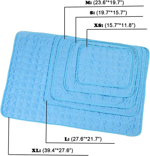 Love Dream Pet Cooling Mat for Dogs, Pet Dog Self Cooling Pad, Ice Silk Self Cooling Mat Sleep Pad Foldable and Washable Summer Cool Mat Blanket f...