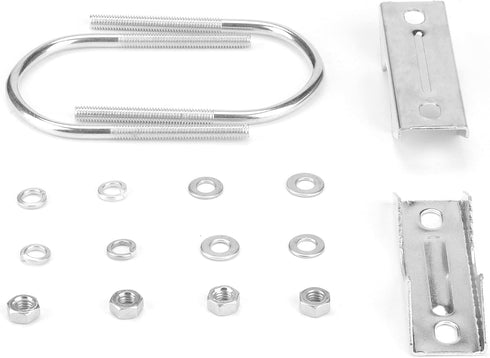 Pole Mount Bracket L Mounting Bracket to Wall Hardware Accessories for LPDA yagi Outdoor Antenna with U-Bolt, Mounting Screws, Signal Booster Mast...