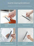 2Pcs Mini Squeegee with Hanging Hook, Bathroom Shower Mirror Squeegee for Tiles, Silicone Small Kitchen Countertop Sink Squeegee, Water Wiper Scra...