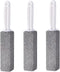 Pumice Stone Toilet Cleaning Brush with Handle Toilet Bowl Cleaner Hard Water Ring Remove for Bath Pool Kitchen Household Cleaning (3 Pack)...