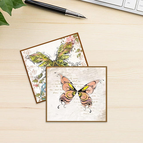 Mandalas Butterfly Clear Stamps for Card Making and Journaling, Mandala Floral Butterflies Rubber Stamps Abstract Butterfly Stamps for Scrapbookin...