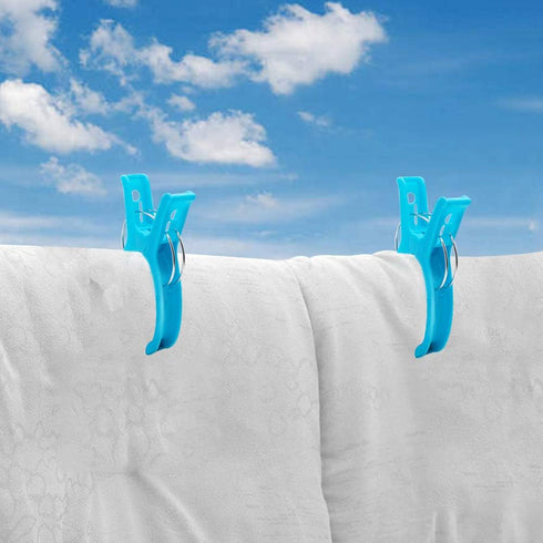 HiGift Jumbo Quilting Clamps | 8 Pack Extra Large Beach Towel Clips | 5 inch Wide Opening Plastic Clips for Sewing, Binding, Keeping Towel Fabric ...