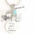 Do You Suppose She's a Wildflower Alice in Wonderland Inspired Silver Charm Keychain Accessories Gift of Love,3inch...