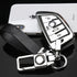 QBUC for BMW Key Fob Cover with Leather Keychain,for BMW 2 5 6 7 Series X1 X2 X3 X5 X6 X7 Premium Soft TPU Key Fob Holder...