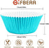 Gifbera Foil Cupcake Liners Standard Size Metallic Muffin Baking Cups 100-Count, Aqua...