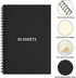 LABUK 2 Pack A5 Unlined Notebooks 100 Pages Spiral Notebook Blank Sketchbook Pad Soft Cover Kraft Journal 8.3x5.5 Inches Memo Notepads Diary Plann...