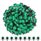 100Pcs 360 Degree Adjustable Irrigation Drippers Sprinklers, 1/4 Inch Emitters Drip for Watering System(Green)...