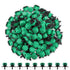100Pcs 360 Degree Adjustable Irrigation Drippers Sprinklers, 1/4 Inch Emitters Drip for Watering System(Green)...