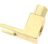 Create idea 4pcs Brass Gold Plating Banana to Spade Adapter Connector 2 Screw-in Angles for Audio Cables Adapters...