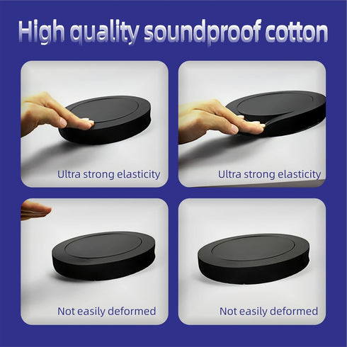 6.5" Foam Speaker Enhancer Foam Fast Rings Fits for 6" 6.5" Car Door Speaker, Universal High Rebound Sponge Bass Blocker Kit with High Rebound for...