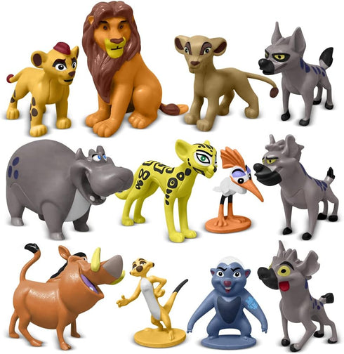 12-Pc Mini Animal Action Figures, Collectible Toys for Kids, Perfect for Cake Toppers & Desktop Decorations...